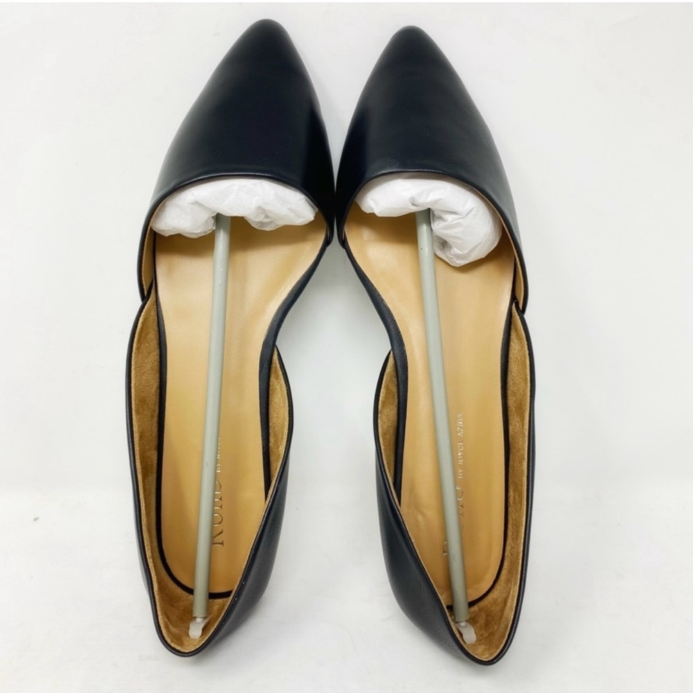 Brand New Rohb by Joyce Azria Provence D'Orsay Pointy Toe Flat Black Size 10